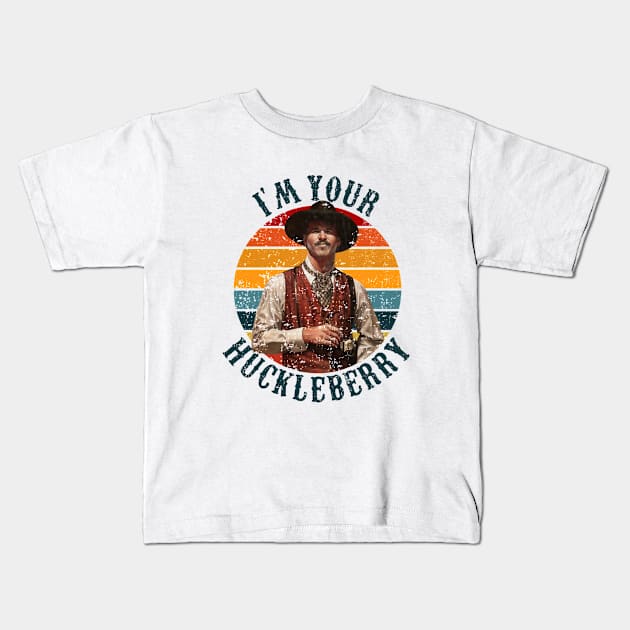 Colorful doc holliday - i'm your huckleberry Kids T-Shirt by BangbangKittee